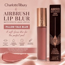 Charlotte Tilbury PILLOW TALK BLUR Airbrush Flawless Liquid Lipstick NEW