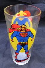 Vintage 1976 SUPERMAN Pepsi Super Series Glass DC Comics