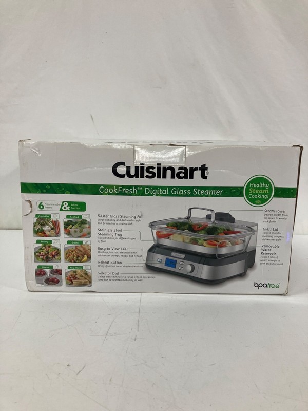 Cuisinart (NIB) STM-1000 CookFresh Digital Glass Steamer - NEW