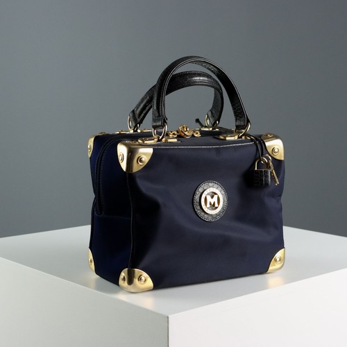 Metrocity Braccialini Bauletto Second Hand Pelle Tessuto Italia Originale