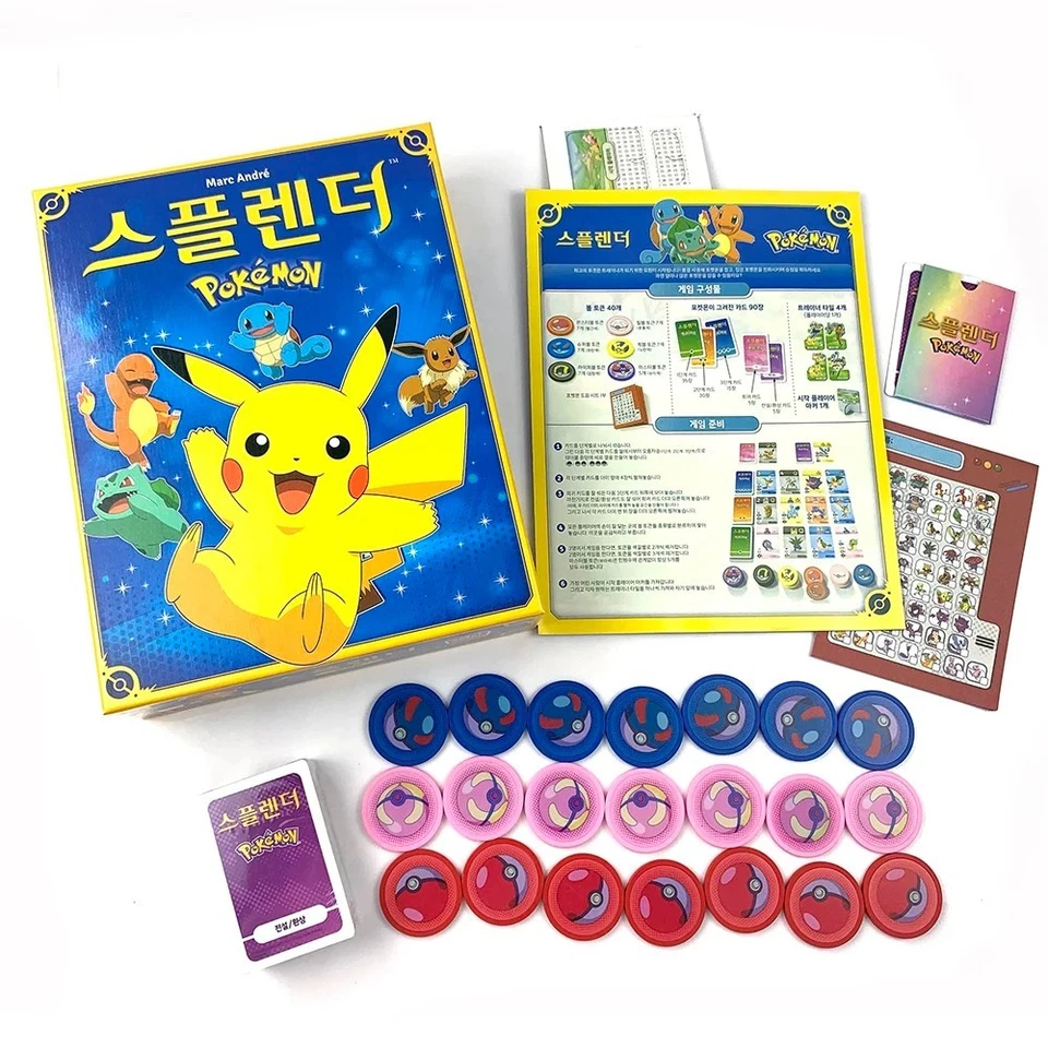 New Splendor Pokémon Board Game Korean Edition Family Strategy Game UK Boxed - Image 4 of 4