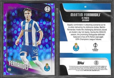 Topps Flagship UCC 2026 #62 Martim Fernandes Porto Purple Egg Parallel