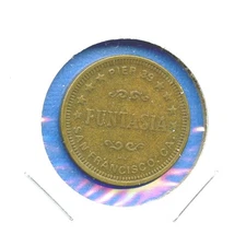 Pier 39 Fantasia San Francisco No Cash Value Arcade Game Token Amusement Coin 