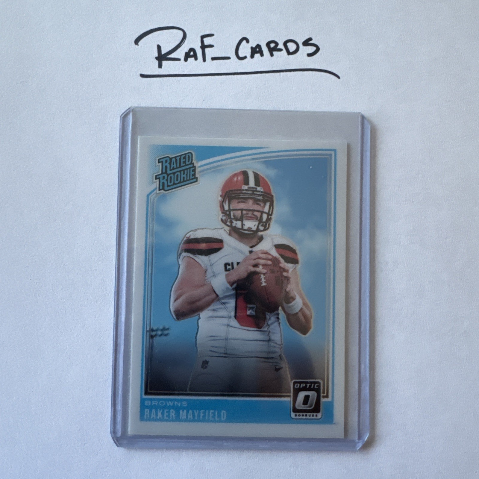 BAKER MAYFIELD 2018 DONRUSS OPTIC #153 RATED ROOKIE RC