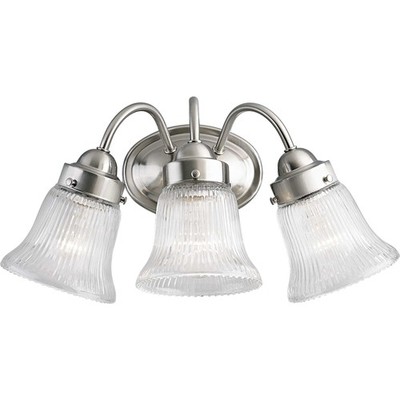 Progress Lighting P3289 Economy Fluted Glass Series Three-Light