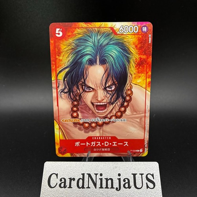#ad Portgas D. Ace ONE PIECE Card Game Japanese P 028 One Piece Magazine Promo $41.99