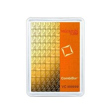 100 Gram Valcambi Suisse .9999 Fine Gold CombiBar 100 x 1g 5377.80 per troy oz