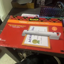 25-Ct Scotch 11.4"x17.4" Thermal Laminating Pouches 3ml Menu Size NIB