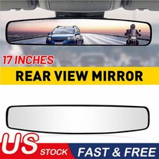 17 Inches Universal Rear View Mirror Wide Angle Convex Car Truck Suv Day Night