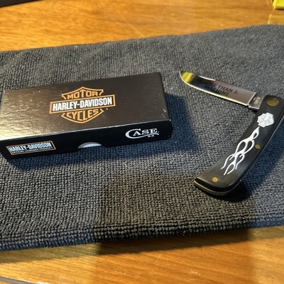 CASE Harley Davidson pocket knife Black and Silver Handle and HD Shield
