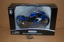 Kid Connection Yamaha YZF-R1 Diecast Motorcycle Blue 1:18