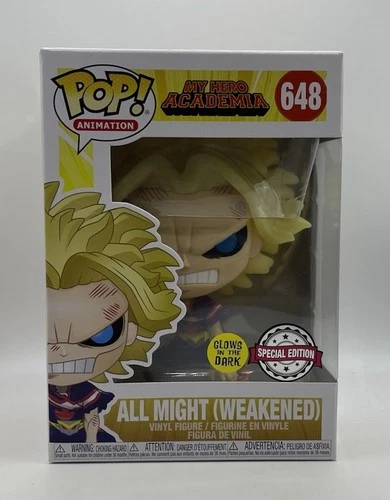 Funko Pop Animation My Hero Academia All Might (Weakened) Glow #648 SE