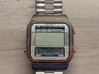Vintage SEIKO D409-5009 Silver Digital Memo-Channel LCD Watch Base Metal Japan