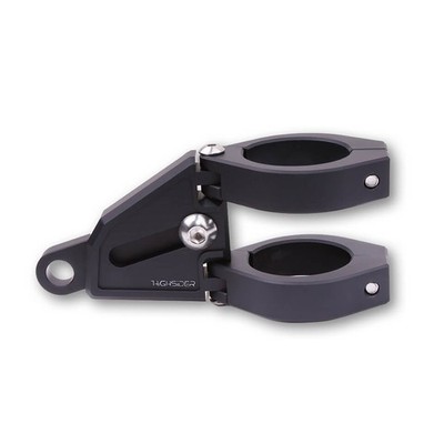 HIGHSIDER Motorrad Scheinwerferhalter EXTEND schwarz Ø47-54 mm verstellbar (Set)