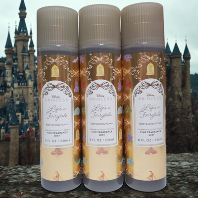 NEW 3PC/SET DISNEY PRINCESS LIFE'S A FAIRYTALE 8oz FINE FRAGRANCE