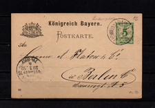 Ganzsache Bayern 1892 s. Scan