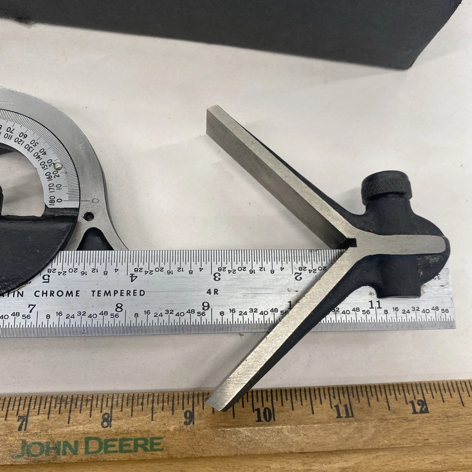 Brown & Sharpe USA 599-425-1204-1 Combination Square Set,12 In,4 Pc NOS sh6929 - Image 3 of 4