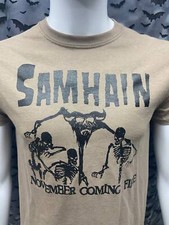 Samhain November Coming Fire Black Horror Graphic T Shirt Cotton Samhain November Coming Fire Black Horror Graphic T Shirt Cotton