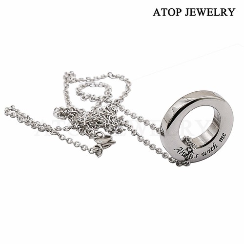 NUEVO Collar Urna Para Anillo de Cenizas Círculo de Vida Cremación Colgante Memorial Joyería - Imagen 4 de 6