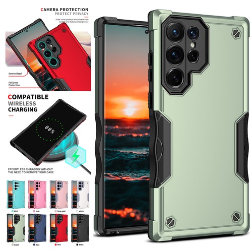 For Samsung S24 S23 Ultra S22 S21 FE A14 A13 A54 Shockproof Defender Case Cover - Picture 14 of 24