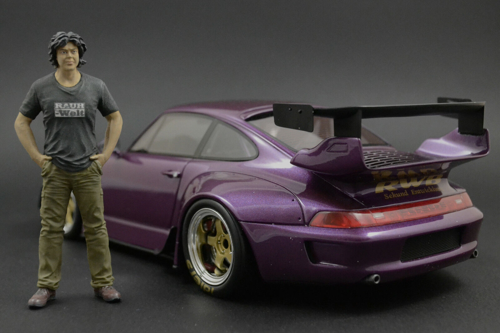 Akira Nakai-San Figure for 1:18 AutoArt Porsche RWB 964 993 !! NO CAR !!