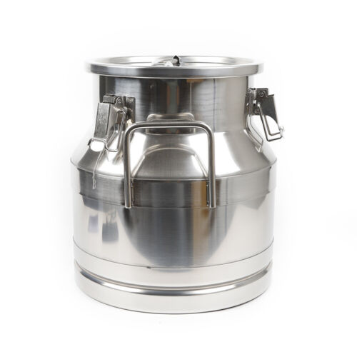 12L Stainless Steel Milk Can Wine Pail Bucket Oil Milk Tote Jug with Lid - Picture 4 of 8