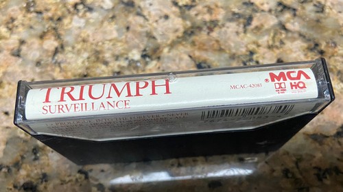 Vintage 1987 TRIUMPH Surveillance Rock Cassette Tape Rare NICE - Picture 3 of 3