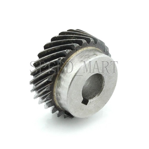 2x 1M-25T Metal Spiral Bevel Wheel Motor Gear 90° Gearing 25 Tooth 12mm Bore - Picture 3 of 5