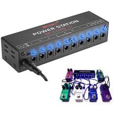 Guitar Effect Pedal Board Power Supply Station 9V 12V 18V 10 Isolated Output