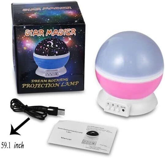 Proiettore Aurora E Stelle IBell K-1090 – LED Con 14 Effetti, Telecomando, Rumore Bianco, Timer USB