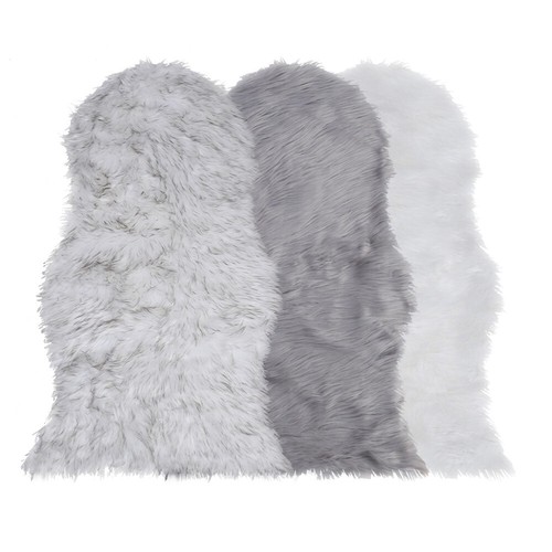 Large Faux Fur Sheepskin Rug – Fluffy Shaggy Carpet - Various Colors - Picture 8 of 8