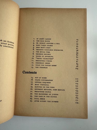 Sinister Stones, by Arthur W. Upfield - 1954 - 1st Vintage Hardcover Book - Picture 5 of 10