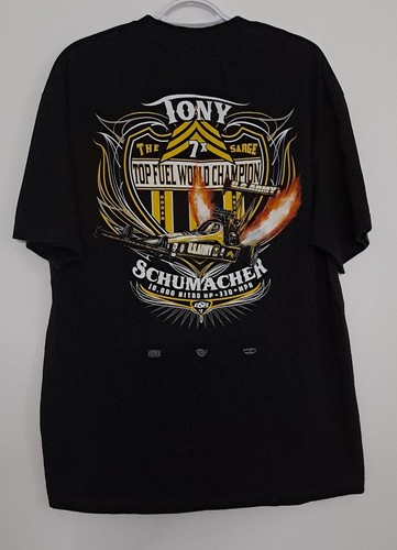 Tony Schumacher Shirt Mens 2XL Black 10,000 Nitro HP The Sarge - Picture 2 of 10