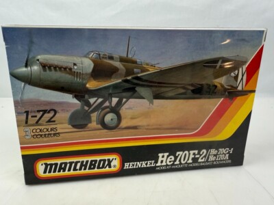 Vintage Matchbox PK-132 Heinkel He 70F-2/70G-1/170A Sealed Model Kit 1/72