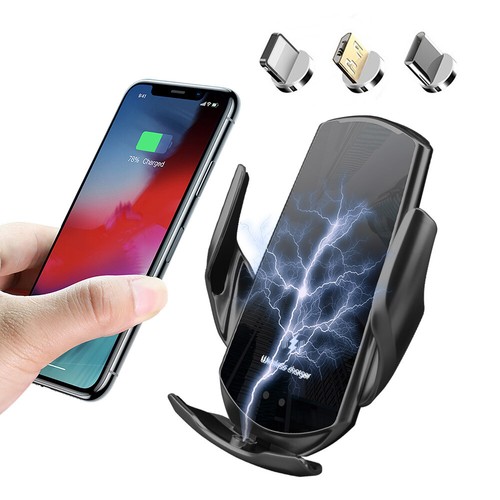 15W Wireless Car Charger Mount Automatic Clamping Phone Holder For iPhone 14 13 - Picture 20 of 26
