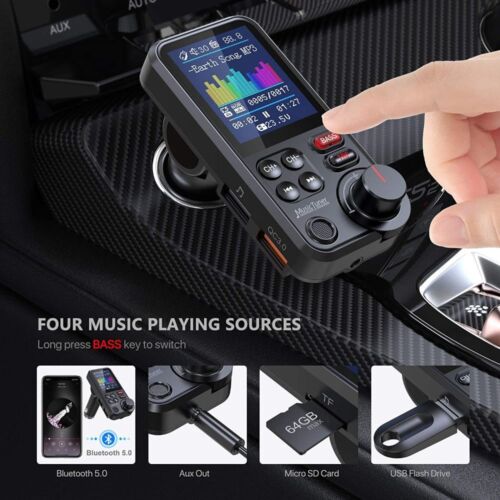 Bluetooth Car MP3 Player FM Transmitter Wireless Radio Adapter USB Charger]$ - Picture 1 of 12