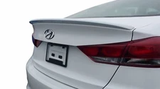 UNPAINTED FACTORY STYLE LIP SPOILER fits the 2017 - 2018 HYUNDAI ELANTRA