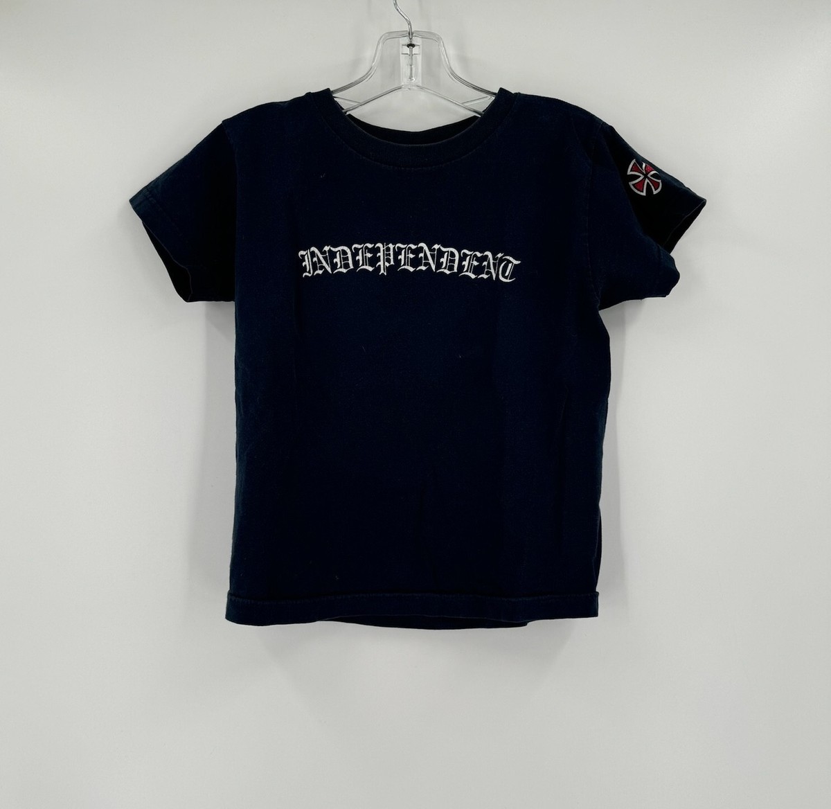 NHS Santa Cruz Womens Blue Independent Logo Graphic Short Sleeve