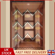 90*195Cm Ripple Plum Blossom Bead Bamboo Wooden Door Curtain Doorway Divider
