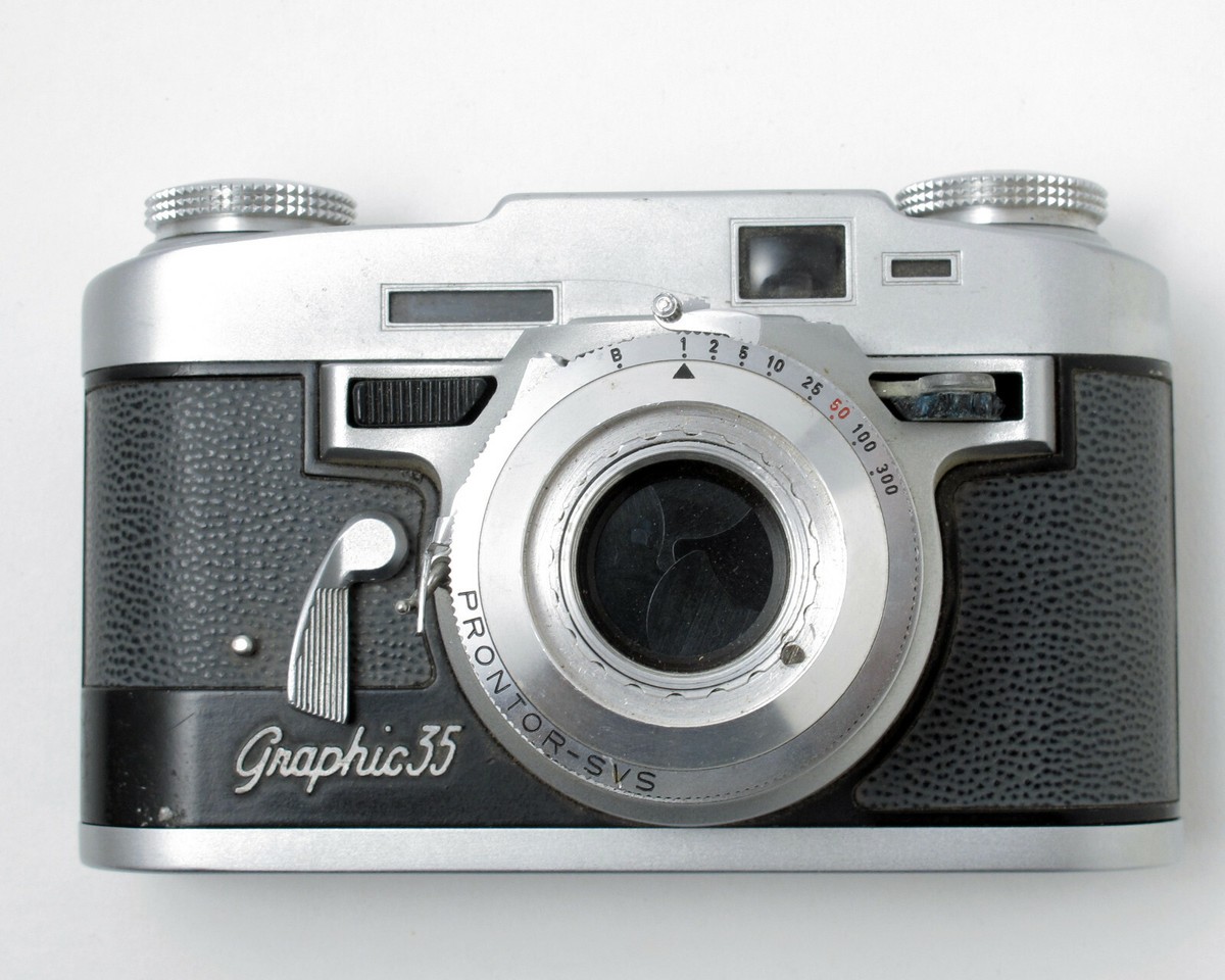 Graflex - Graphic 35 - 35mm Rangefinder Camera - for Parts or