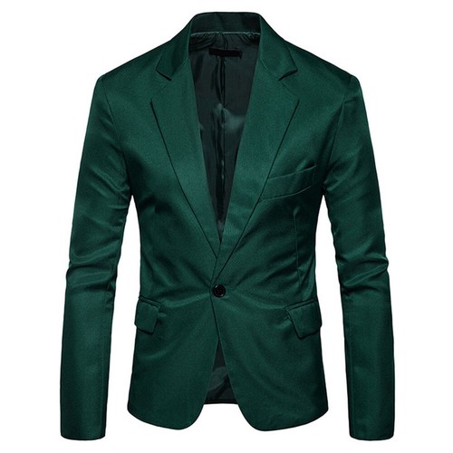 Formeller Business-Blazer Für Herren Eleganter Anzugmantel Mit Einem Knopf C8 - Bild 4 von 23