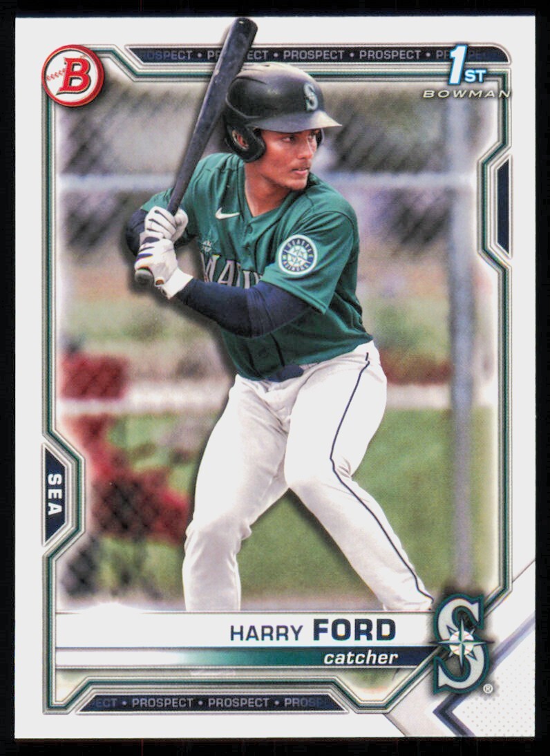 2021 Bowman Draft Paper Base Prospects 1st Harry Ford Seattle Mariners #BD-1