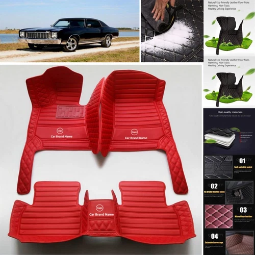For Chevrolet Monte Carlo 2000-2025 Car Floor Mats Waterproof Custom PU Leather - Imagen 16 de 36
