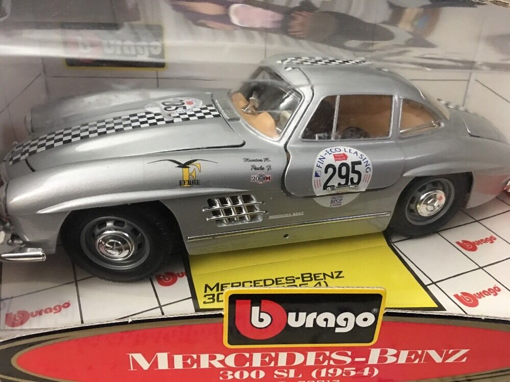 new Bburago 1/18 1954 MERCEDES BENZ 300 SL #295 Made in new Bburago 1/18 1954 MERCEDES BENZ 300 SL #295 Made in