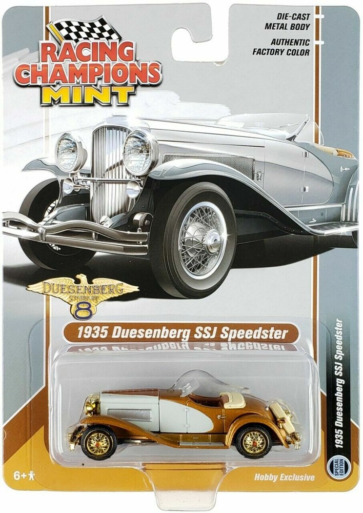 RACING CHAMPIONS 1:64 1935 GRAY DUESENBERG SSJ SPEEDSTER MODEL CAR RCSP014 chase