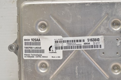 2020 2021 Dodge Ram 1500 68434926AA Engine Control Module Unit Ecm E62 044 - Picture 3 of 4