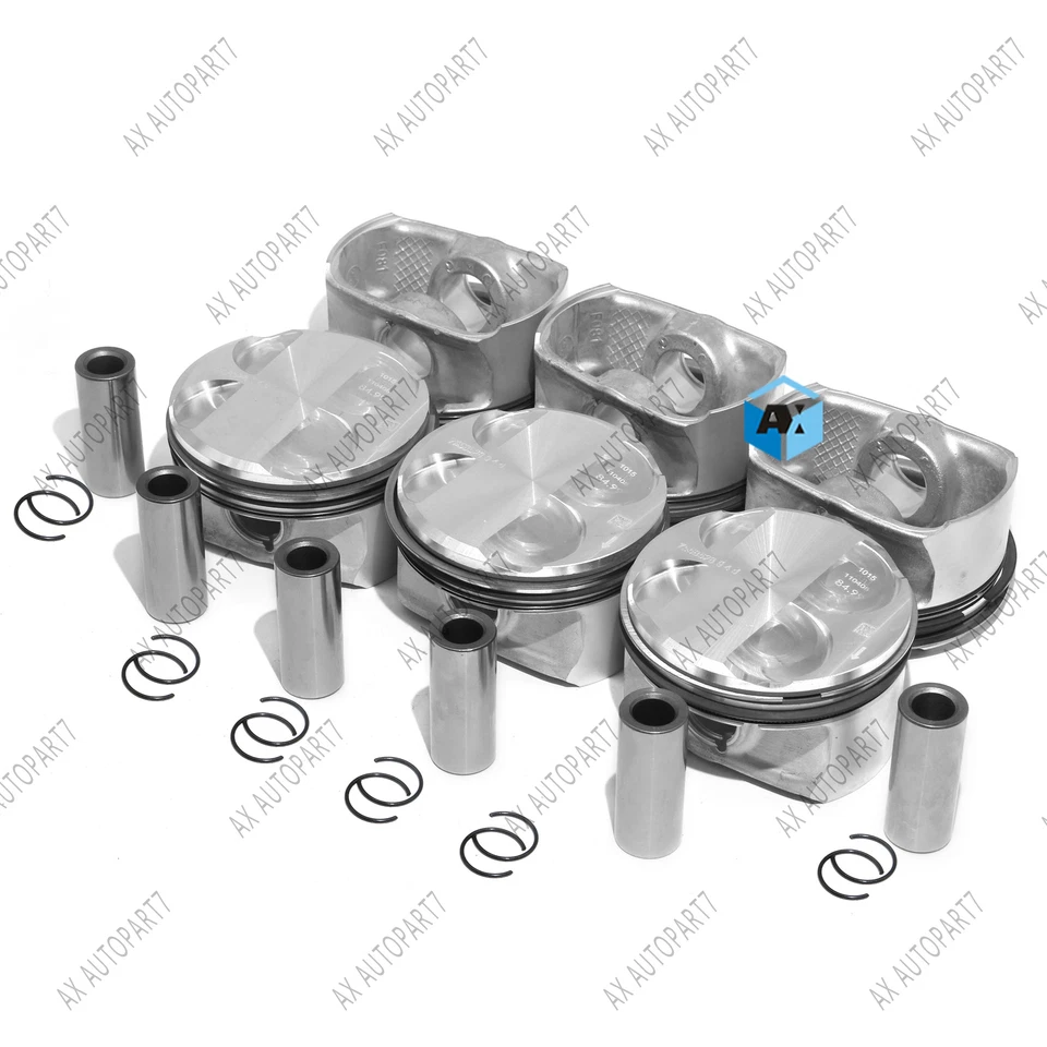 Original MAHLE Pistons&Rings Set 10.7:1 For BMW 3.0L L6 128i 328xi 525i 630i Z4 - Image 3 of 4