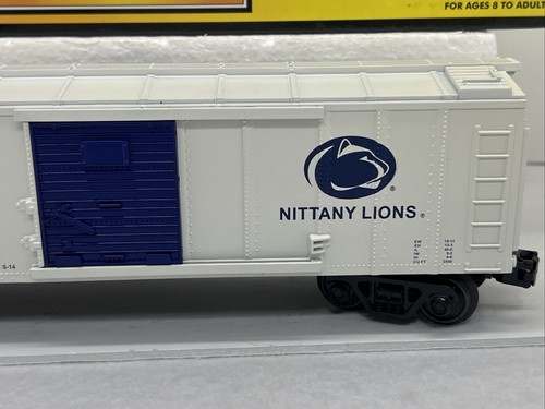 MTH Railking Custom Penn State 2014 Nittany Lions White Boxcar O Gauge New PSU - Picture 9 of 16