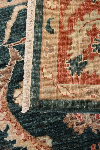 6'2" x 8'11" ft. Afghan Oushak Vegetable Dye Hand Knotted Oriental Wool Rug - Picture 8 of 8