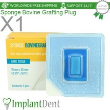 Box Dental Sponge Grafting 5 Plugs Natural Collagen  10 L20mm Sterile Dentistry